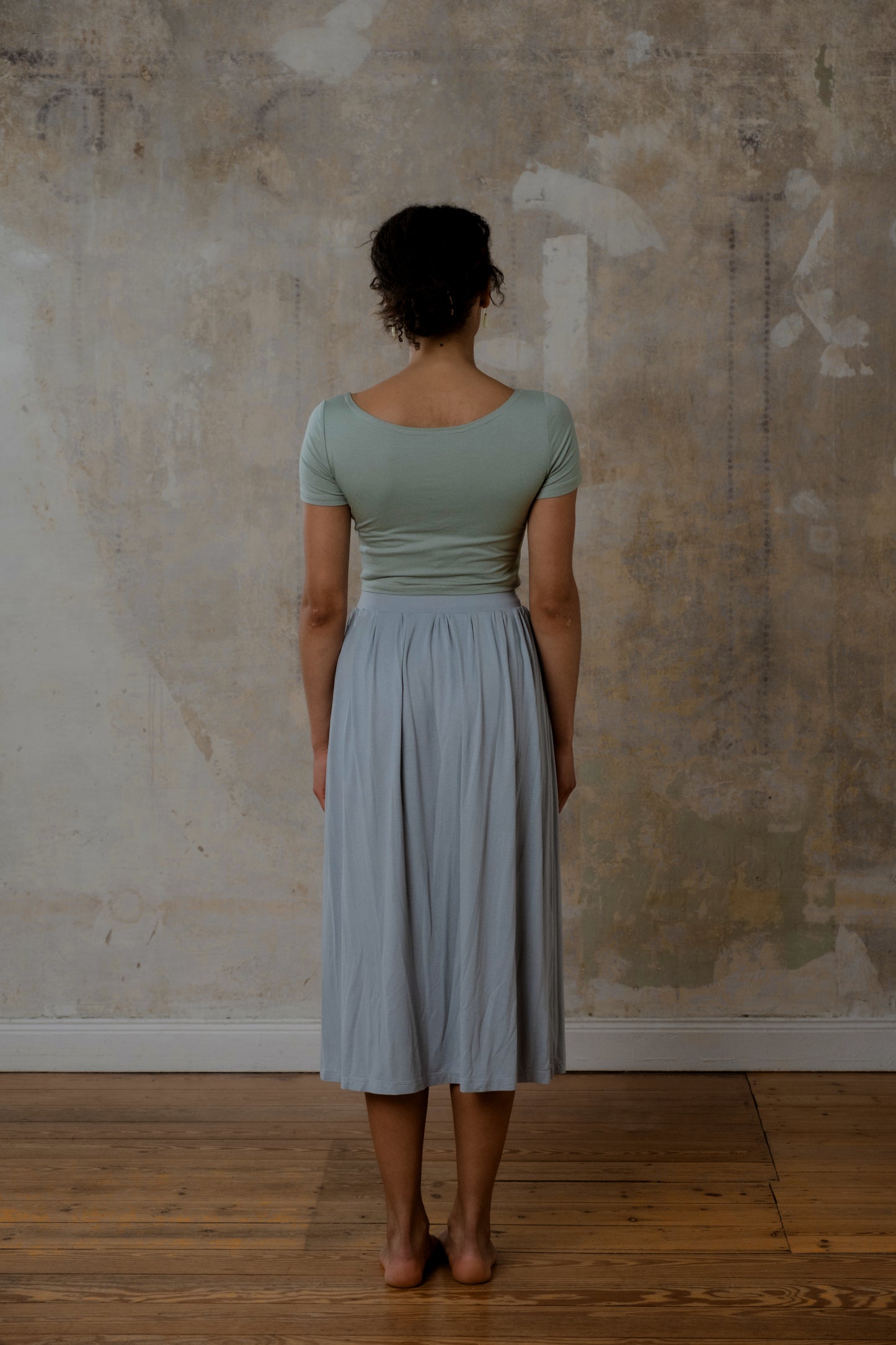 Jersey Crop Top Salbei
