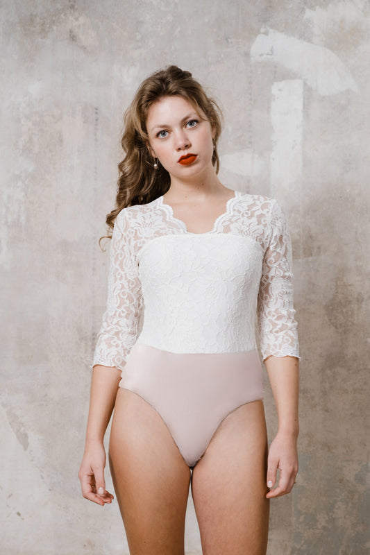 Brautbody aus Spitze