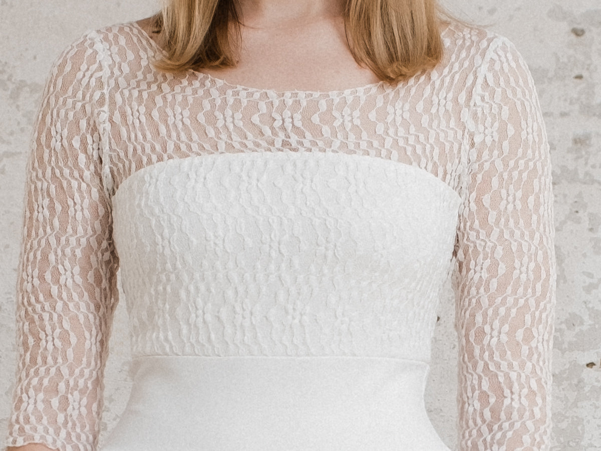 bodenlanges Boho Brautkleid luftig leicht