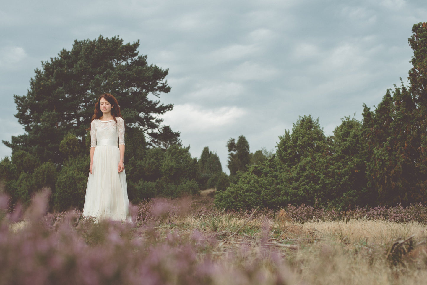 zartes und elfiges Brautkleid