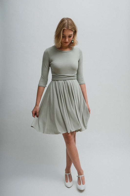 Jerseykleid lindgrün