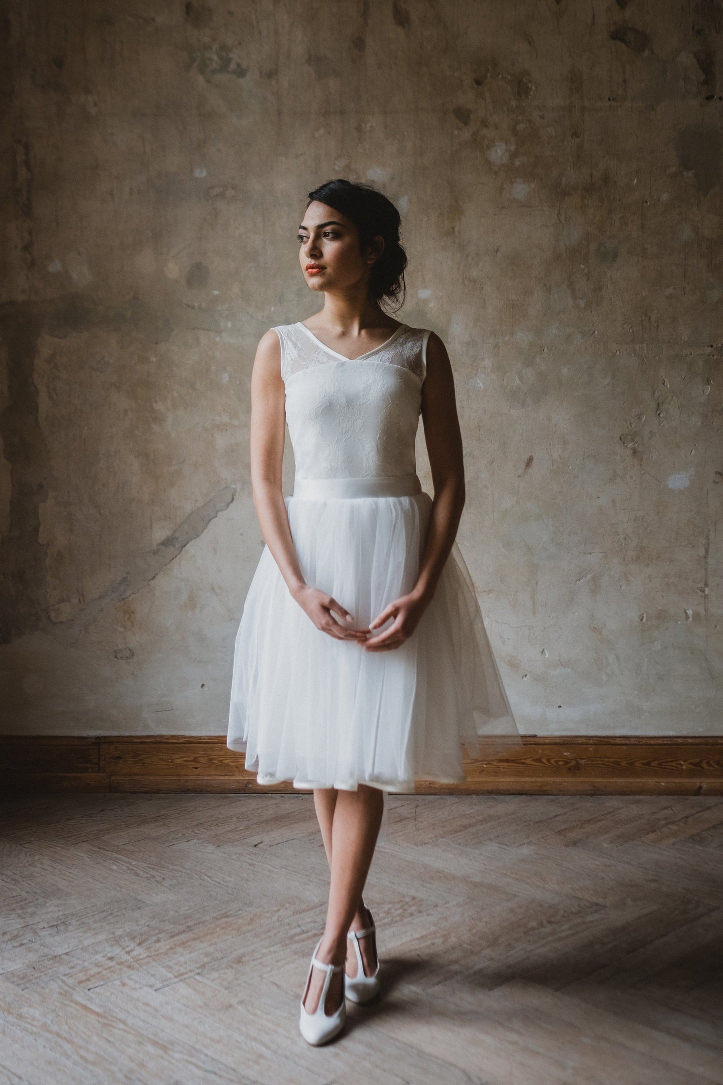 Tüllkleid Brautkleid Ballerina