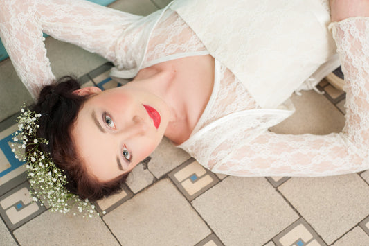 Brautbolero aus zarter Spitze