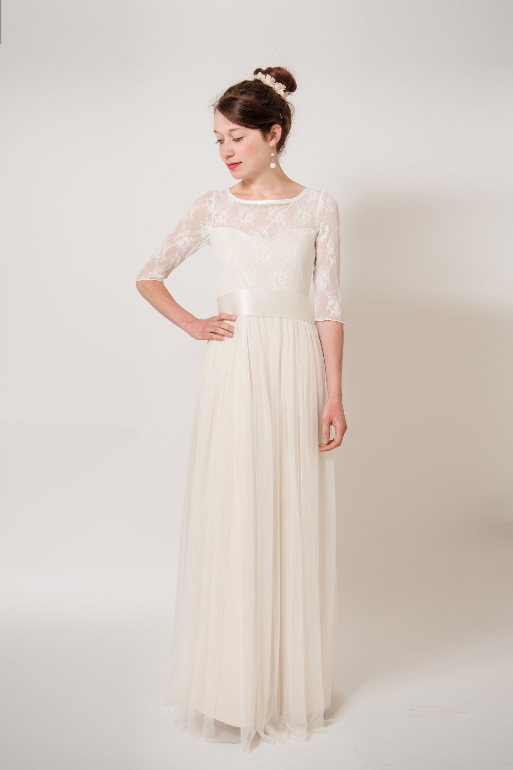 zartes und elfiges Brautkleid