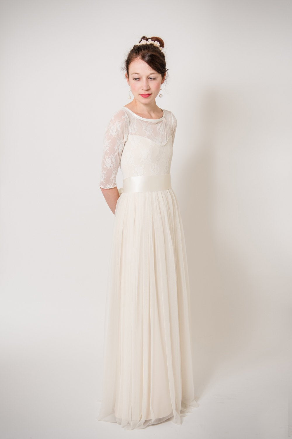 zartes und elfiges Brautkleid