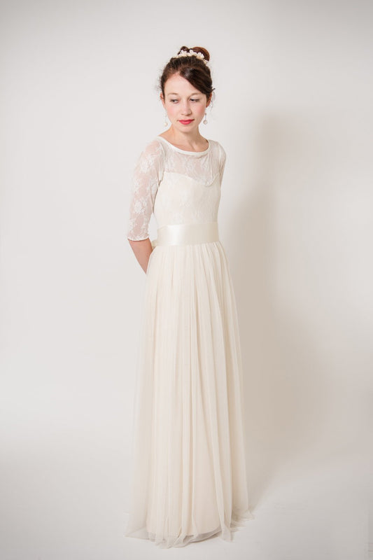 zartes und elfiges Brautkleid