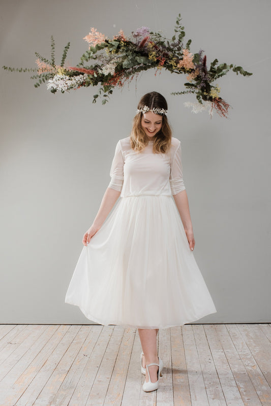 Brautrock mit Softtüll