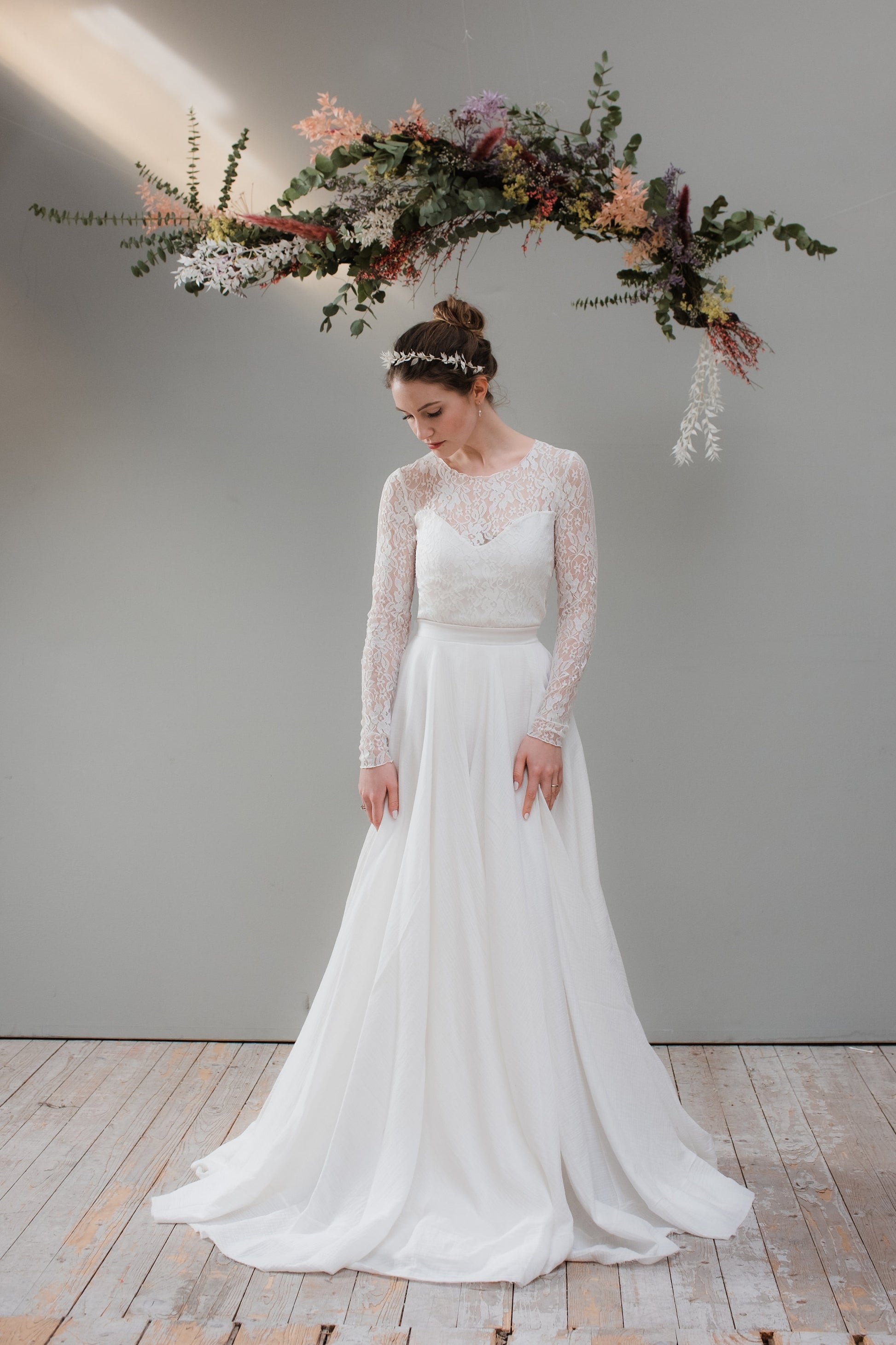 Boho Brautrock aus Baumwolle