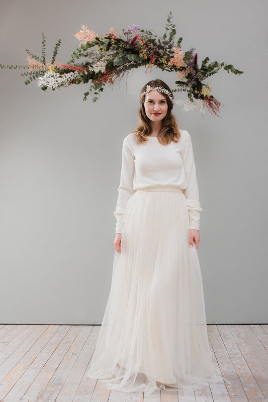 Brautpullover aus Strick