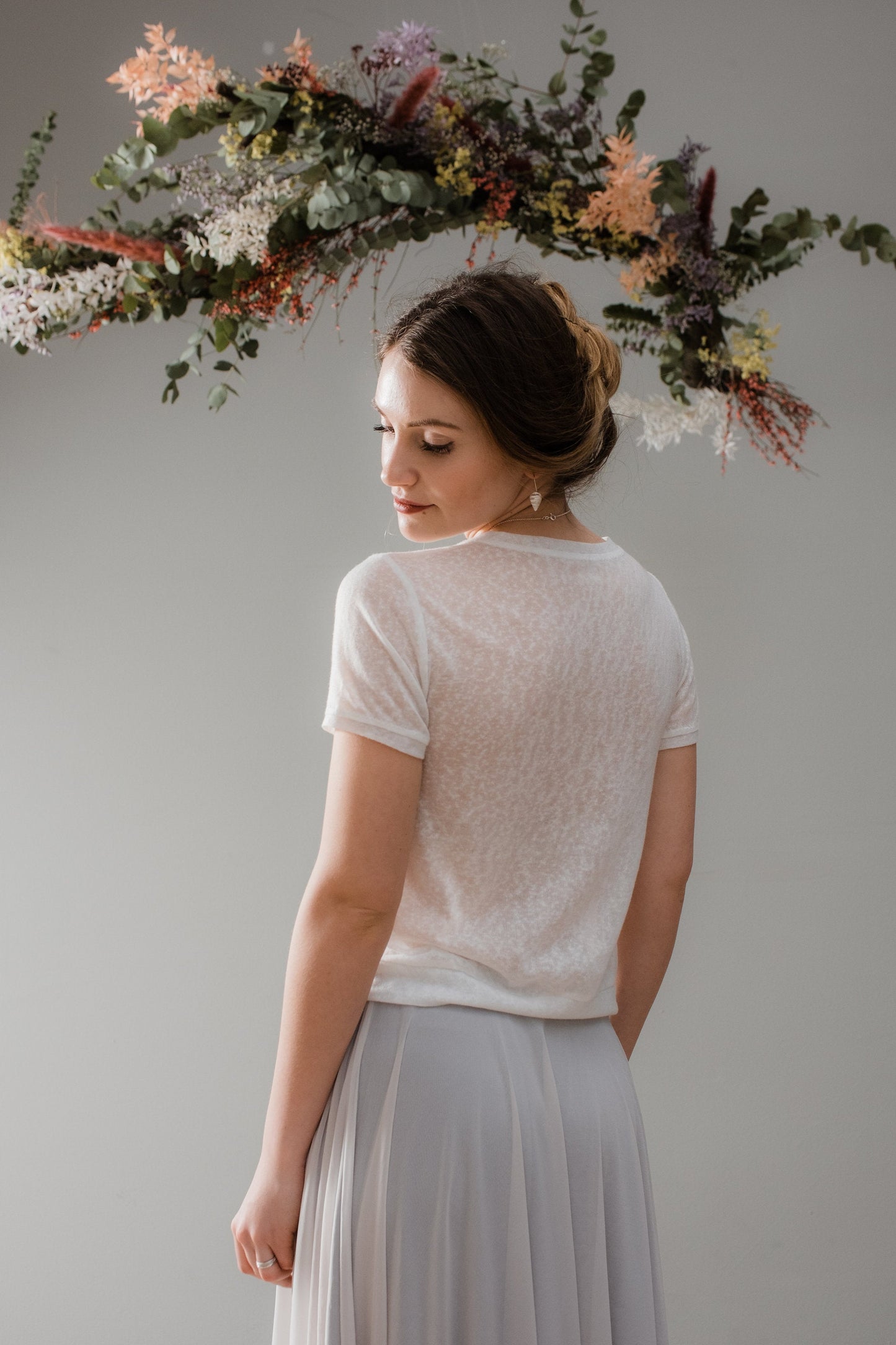 Brauttop aus Feinstrick