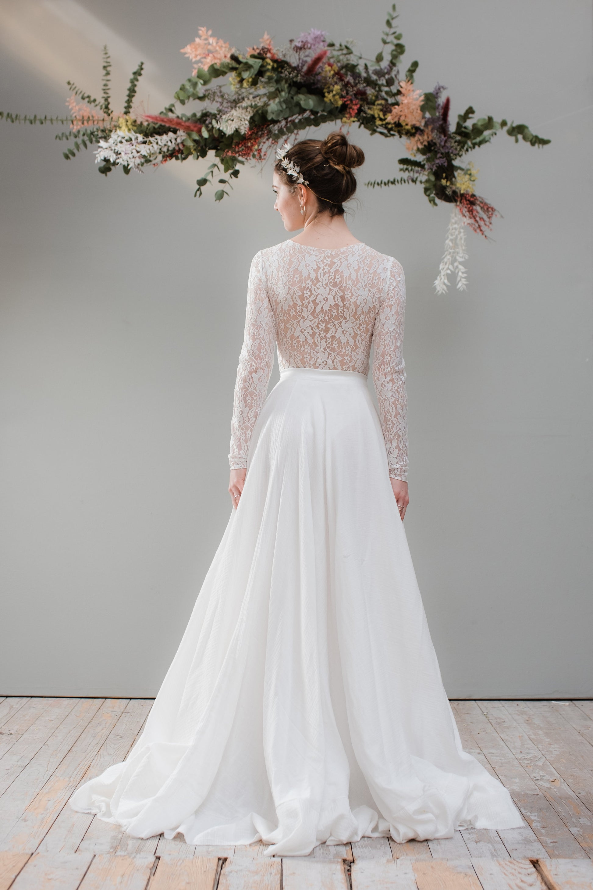 Boho Brautrock aus Baumwolle